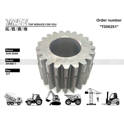 K9000794 Εύκολο στην εγκατάσταση DH300-7 Ταξίδι 3 Στάδιο Sun Gear Ομαλή λειτουργία στο σύστημα μετάδοσης εκσκαφέα Κατασκευασμένο από χάλυβα