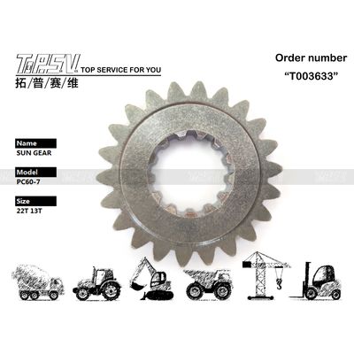 201-26-71150 Εύκολο στην εγκατάσταση Περιστροφικό μοτέρ εκσκαφέα PC60-7 1 σταδίου Sun Gear με υδραυλική κίνηση μοτέρ Αξιόπιστη απόδοση