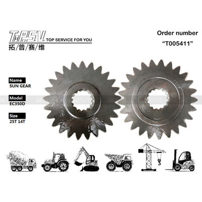 VOE14570934 Συντήρηση πετρελαίου γρανάζιας EC290D Εξόρυξη Ηλιακή γρανάζια που χρησιμοποιείται σε μηχανή εξορυκτών με και Μαύρο χρώμα