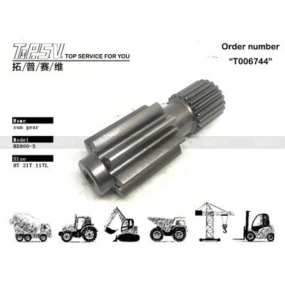 Μαύρο Χρώμα HD800-5 Εκσκαφέας Κινητήρας Οδικής Κίνησης Sun Gear για Εύκολη Εγκατάσταση και Βαριά Μηχανήματα