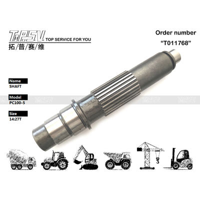 Υψηλής ακρίβειας PC100-5 Excavator Travel Motor Shaft για Excavator σε μαύρο από υδραυλική κίνηση κινητήρα