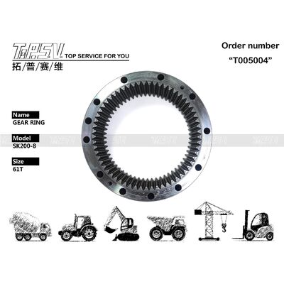 YN32W01056P1 SK200-8 Δαχτυλίδι τροχιάς κυματισμού εκσκαφέα για ανταλλακτικά εκσκαφέα
