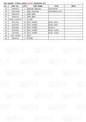 404-00098C 170402-00009 ΕΠΙΧΡΗΣΗ ΤΟΥ ΤΡΑΒΑΛΟΥ ΠΡΟΣ ΤΟ ΚΑΤΑΛΟΓΙΟ ΤΟΥ DOOSAN DX300