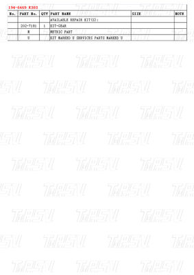 194-6469 Βελτιστοποιημένοι μειωτές τελικής κίνησης με μπουλτό στον κατάλογο εγκατάστασης E303