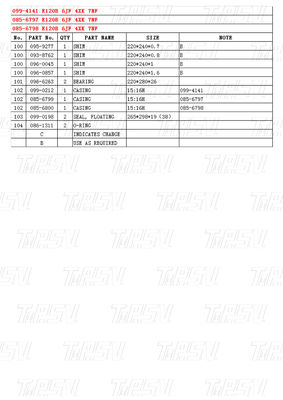 E120B Καταλόγος 099-4141 Βαρύ φορτίο Ατσάλι Excavator Τελική κίνηση κινητήρα