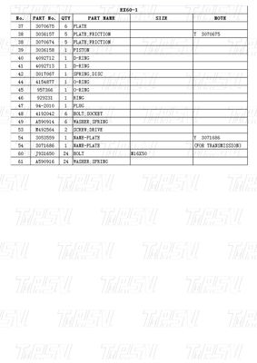 EX60-1 9069295 Προσαρμόσιμο εκσκαφικό καταλόγιο μειωτήρων τελικής κίνησης