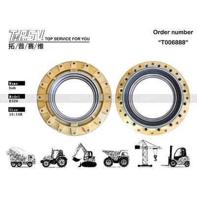Αντίσταση φθοράς E320 Excavator Final Drive Hub 114-1486 Εγκατάσταση μπουλτών