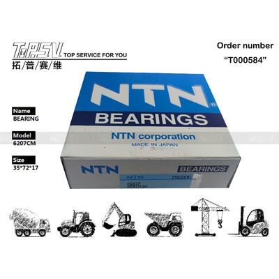 BB6207 6207CM Εκσκαφέας βαθύς γρανάζας στροφικό ρουλεμάν για επισκευή μηχανών