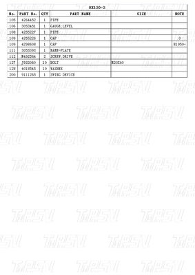 9111265 βαρύ φορτίο EX120-2 Εκσκαφέας Swing Drive Καταλόγος Συστήματος Υδραυλικός κινητήρας