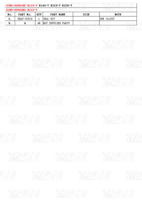 Σιδερένιο στο 31N6-40041BG 31N6-40042BG R110M-7 Excavator Travel Drive Catalog με πλανητικό μειωτήρα
