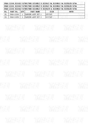 39Q6-12100 39Q6-12101 39Q6-12102 R220-9 Σιδηροτροφία σε εκσκαφέα