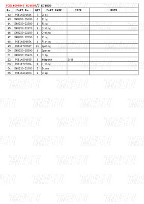 Προσαρμοσμένα χρώματα VOE14608847 Excavator Travel Drive Catalog Gear Box Εγκατάσταση και κορυφαίες επιδόσεις