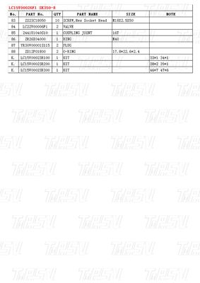 Μαύρο χρώμα LC15V00026F1 SK350-8 Excavator Final Drive Καταλόγος εξαρτημάτων για την απόδοση