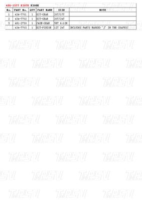 486-1577 Ατσάλινος βρόχος στην οδήγηση κλίσης εξορυκτήρα για εργαστήρια επισκευής μηχανημάτων