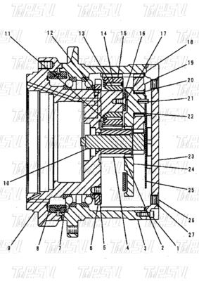 Μαύρο Σφύριγμα στο Excavator Swing Travel Drive