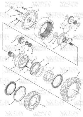 Αξιόπιστος 350-0452 E315D Excavator Travel Drive Καταλόγος Μέρη του κινητήρα Excavator Swing Reducer