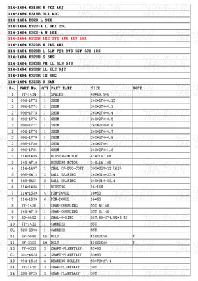 Οικονομικό χάλυβα 114-1484 E320B Εκσκαφέας ταξιδιωτική κίνηση Καταλόγος κινητήρας για ενέργεια / εξορύξεις