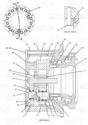 Μαύρο Υδραυλικό 191-3234 E320B Εκσκαφέας Ταξιδιωτική κίνηση Καταλόγος κινητήρας για επισκευές βαρέων εξοπλισμού