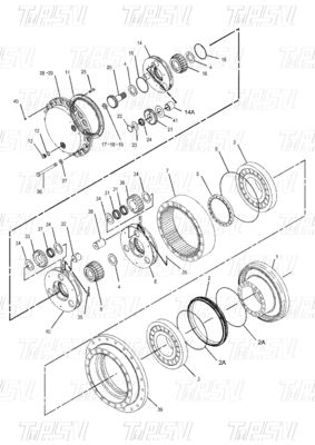 191-2682 E325C Εκσκαφέας Ταξιδιωτικός κινητήρας Καταλόγος συναρμολογήσεων Μαύρο χάλυβα Υδραυλικός κινητήρας ανανεώσιμος