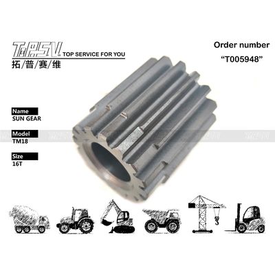 Ακριβής μαύρος XKAY-01766 TM18 Excavator Travel 2 Stage Sun Gear Drive Για υδραυλική κίνηση κινητήρα