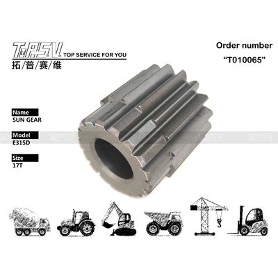Πρωταθλήματα μαύρου χάλυβα 165-5793 E315C Excavator Travel 2 Stage Reducer Sun Gear