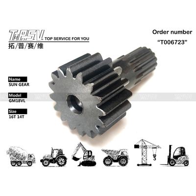 TZ263B1006-01 Μαύρο GM18VL Εκσκαφέας Ταξίδι Ηλιακό κιβώτιο Εικόνα με υδραυλική κίνηση κινητήρα σε μαύρο χρώμα