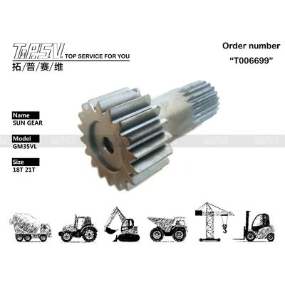 Προσαρμόσιμο GM35VL Excavator Travel Sun Gear Box Για Επισκευές Μηχανών Εργαστήρια Χάλυβα