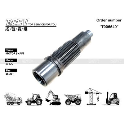 XJDG-00029 194-8280 Υψηλής ακρίβειας E312C Excavator Travel Motor Shaft για το σύστημα μεταφοράς Excavator Μέγεθος συσκευασίας Εξαρτάται από το είδος συσκευασίας