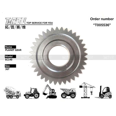 Low Noise Level EC140 Excavator Travel 1 Stage Planetary Gear With Gear Meshing Installation And Steel Material