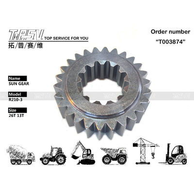 Εξαρτάται από το μέγεθος R210-3 Excavator Swing 1 Stage Sun Gear για αξιόπιστη απόδοση σε βαριά μηχανήματα