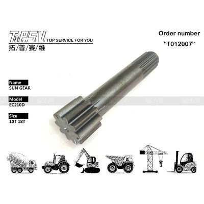 Υψηλής ακρίβειας EC210DL Excavator Travel 1 Stage Sun Gear συμβατότητα συμβατό με διάφορα μοντέλα