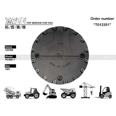 208-27-71183 Μέγεθος συσκευασίας Εξαρτάται από τον τύπο συσκευασίας PC400-7 Εκσκαφέας Ταξιδιωτικός κινητήρας κάλυψη Ακριβής κατασκευαστικό στοιχείο βελτιώνοντας τις επιδόσεις του εκσκαφέα