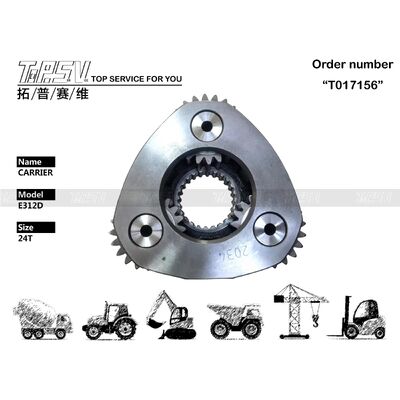 Εξαρτήματα ASSY Φορέα 2 Σταδίων Περιστροφής Εκσκαφέα E312D για Ανταλλακτικά Εκσκαφέα Swing Drive