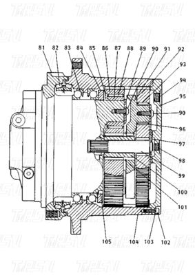 Good price 1R-7737 E120B Σιδηροτροφία σε τύπου Excavator Travel Drive Reducer με προσαρμοσμένο κατάλογο χρωμάτων σε απευθείας σύνδεση