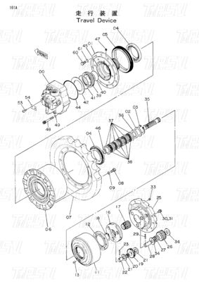 Good price EX60-1 9069295 Προσαρμόσιμο εκσκαφικό καταλόγιο μειωτήρων τελικής κίνησης σε απευθείας σύνδεση