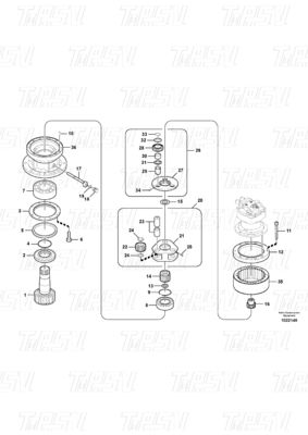 Good price VOE14541069 Προνομιακοί μειωτικοί κινητήρες κυματισμού για το κατάλογο Volvo EC210B σε απευθείας σύνδεση