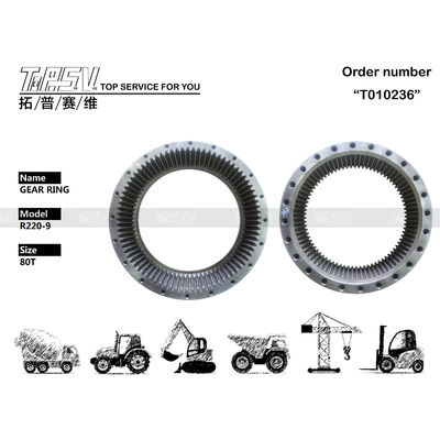 Good price R220-9 80T Εκσκαφέας Ταξιδιωτικός ατσάλινος δακτύλιος γρανάζων 39Q6-42110 για περιστροφή σε απευθείας σύνδεση