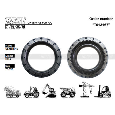 Good price 102-6534 Μαύρο τροχαίο δαχτυλίδι από μεταλλικό χάλυβα για εξορυκτήρα σε απευθείας σύνδεση