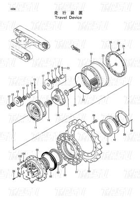 Good price Ατσάλινα πλανητικά μειωτικά EX120-2 Εκσκαφέας ταξιδιωτικός κινητήρας κατάλογος 9091652 9116399 9116400 9116401 σε απευθείας σύνδεση