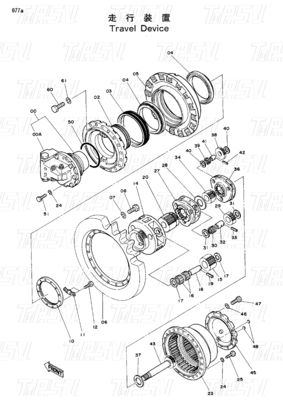 Good price Μαύρο EX200-1 ExcavatorTravel Drive Κατάλογος με μπουλτό στην εγκατάσταση 9066008 9080070 9096483 σε απευθείας σύνδεση