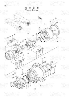 Good price EX220-2 Πλανητικός μειωτικός μηχανισμός Εκσκαφέας ταξιδιωτικός κινητήρας Κατάλογος 9091682 9116394 9116395 σε απευθείας σύνδεση