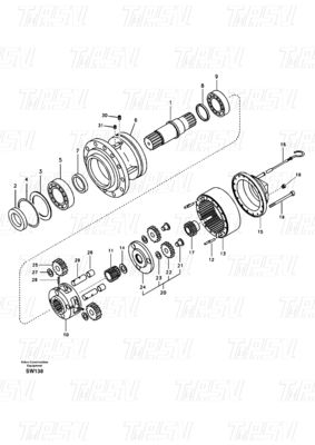 Good price Γεμάτο από ξύλινο κουτί VOE14619955 VOE14630401 EC360B Καταλόγος οδήγησης swing excavator με μαύρο χρώμα σε απευθείας σύνδεση