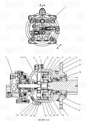 Good price E307C Υδραυλικός κινητήρας οδήγησης κυματισμού εξορυκτών για απαιτητικές εφαρμογές σε απευθείας σύνδεση