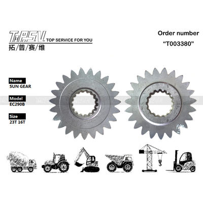 VOE14547279 Ατσάλινο γρανάζι ηλίου 1 σταδίου εκσκαφέα EC290B για εύκολη εγκατάσταση στο σύστημα μετάδοσης εκσκαφέα Ομαλή εγκατάσταση