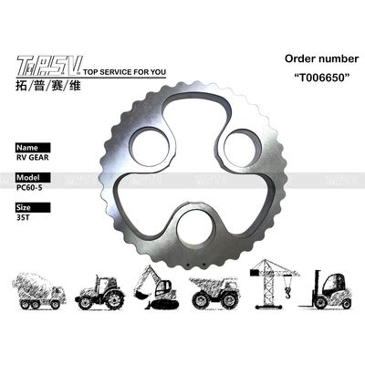Ανταλλακτικά Ηλεκτρονικά Μέρη Κίνησης RV Εκσκαφέα PC60-5 Κατασκευασμένα από Χάλυβα και Θερμική Επεξεργασία για Ανθεκτική Απόδοση