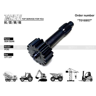 PC02 Excavator Travel 1 Stage Sun Parts For Travel Drive Ανταλλακτικά Excavator