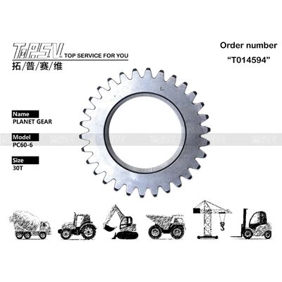 201-26-61220 PC60-6 Excavator Swing Planet Gear For Swing Drive Excavator Ανταλλακτικά
