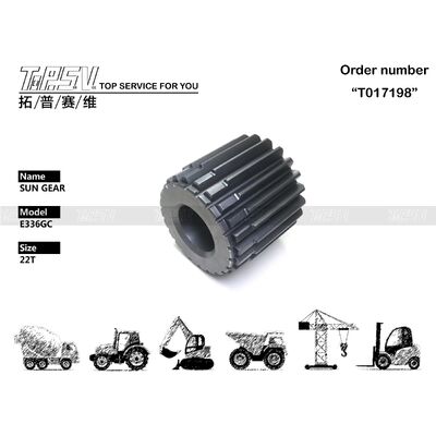 660-4238 E336GC Excavator Swing 2 Stage Sun Parts for Swing Drive Excavator Ανταλλακτικά